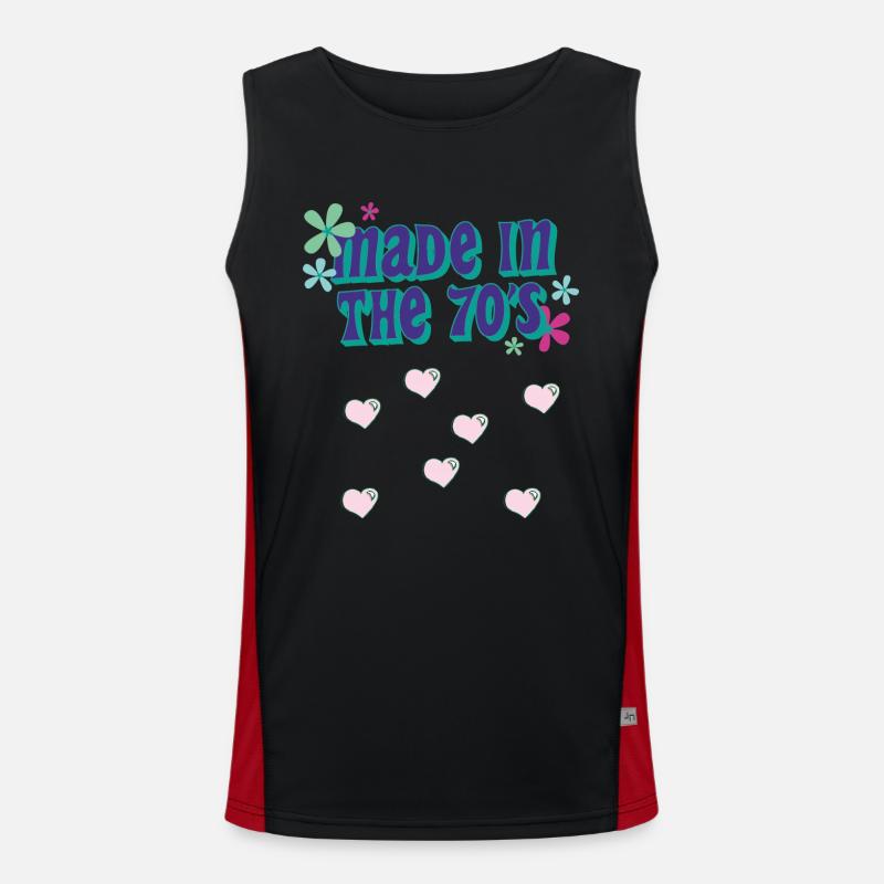 made in 70's Men's Functional Contrast Tank Top 