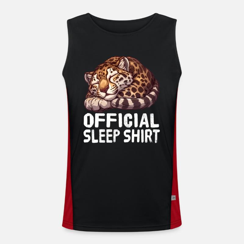 Chemise de nuit officielle Clouded Clouded Leopard Débardeur respirant contrasté Homme 