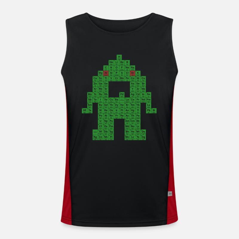 Periodic table Men's Functional Contrast Tank Top 
