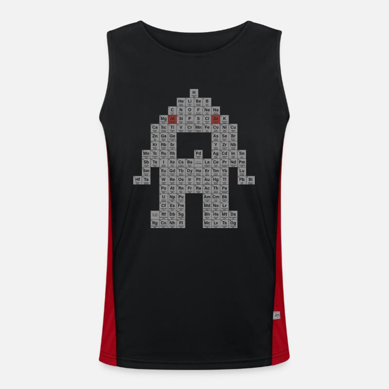 Periodic table Men's Functional Contrast Tank Top 