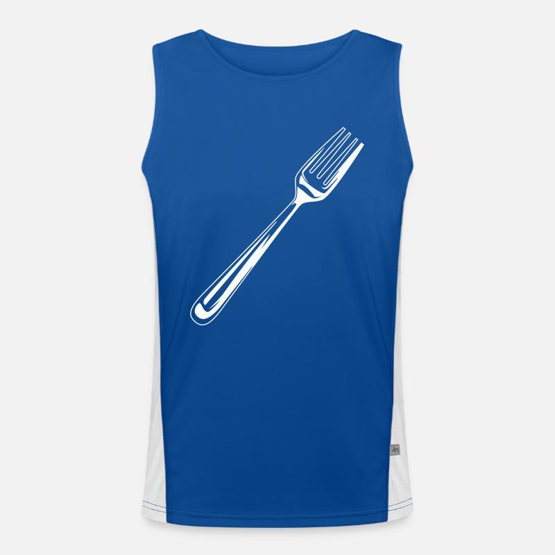 gabel besteck symbol Funktionelles Kontrast-Tank Top für Männer 