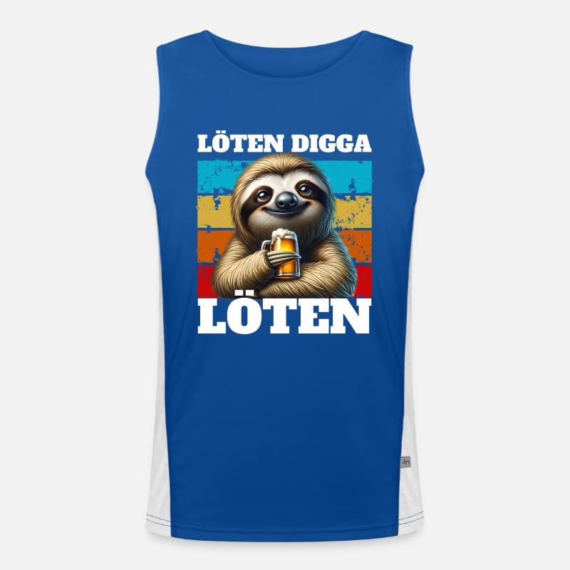 Löten Digga, löten Funktionelles Kontrast-Tank Top für Männer 