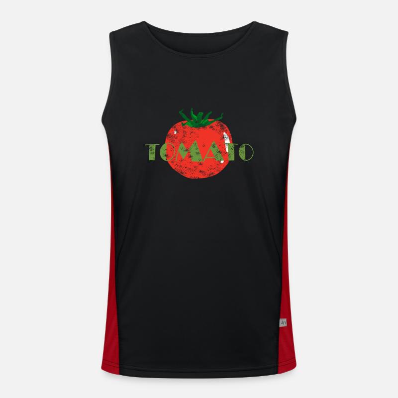 tomate Débardeur respirant contrasté Homme 
