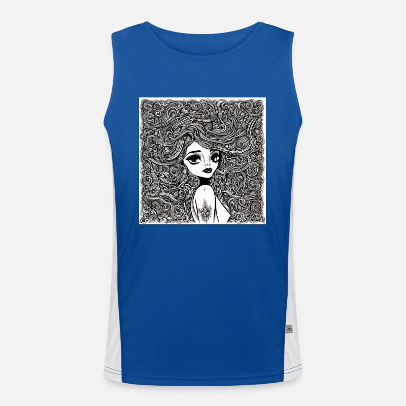 Frisur #1 Funktionelles Kontrast-Tank Top für Männer 