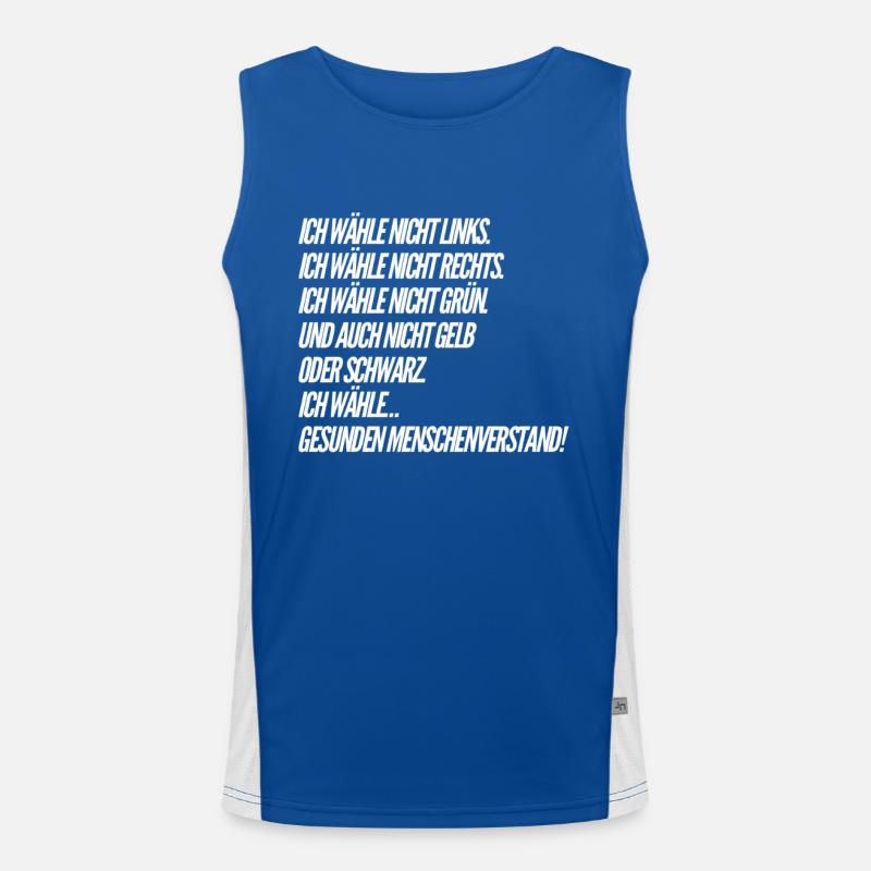 Funny Saying - ELECTIONS Men's Functional Contrast Tank Top 