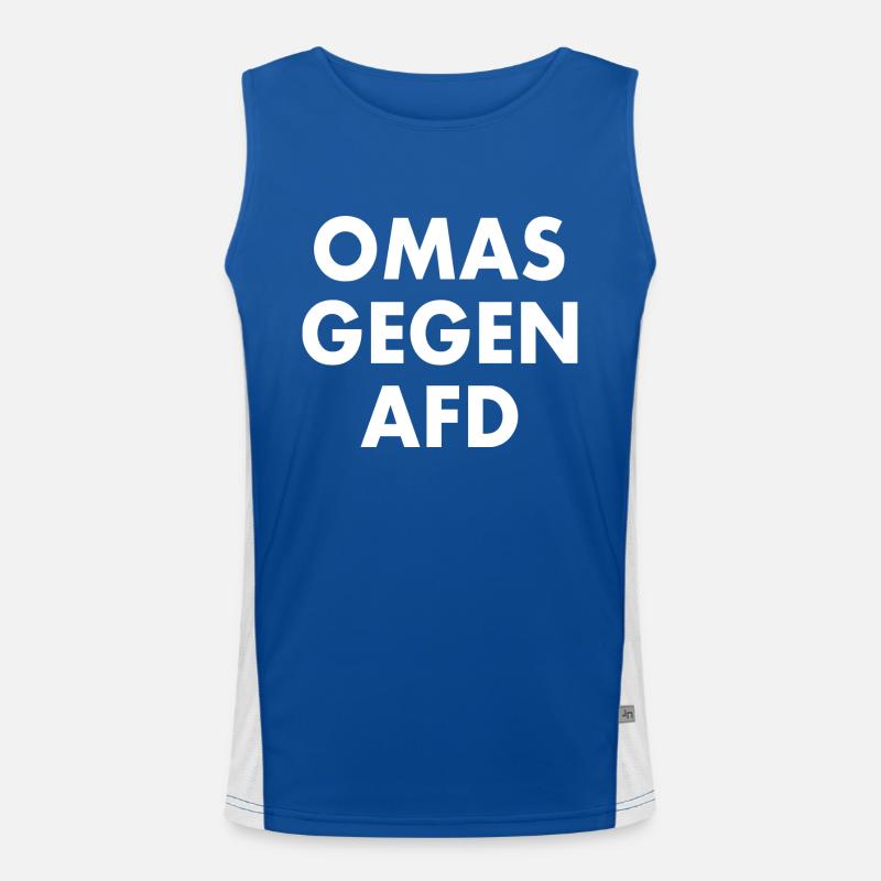Omas gegen afd Funktionelles Kontrast-Tank Top für Männer 