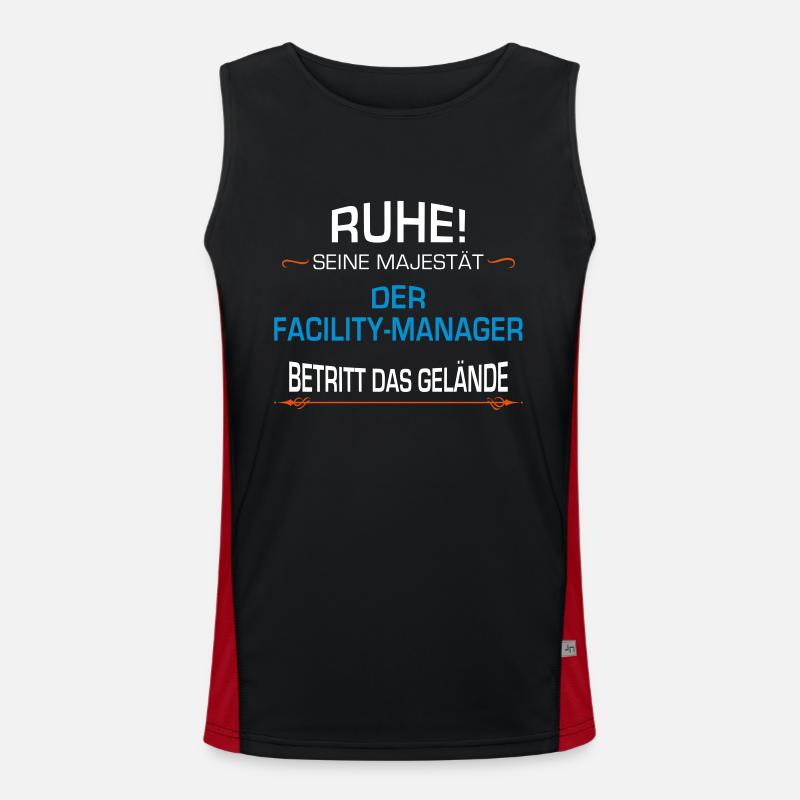 Facility - Manager Beruf Funktionelles Kontrast-Tank Top für Männer 