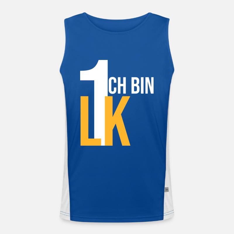 ich bin LK 1 Funktionelles Kontrast-Tank Top für Männer 