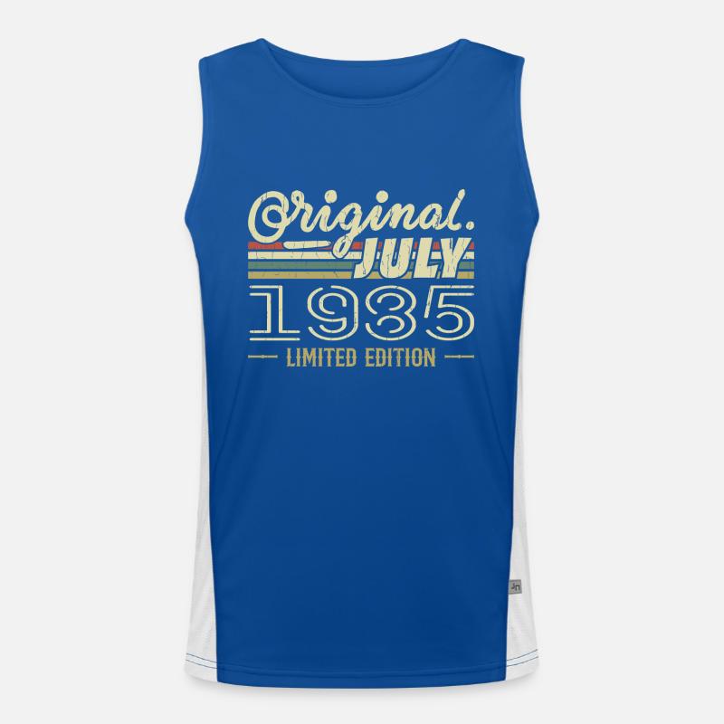 Juli 1985 Original 1985 Geburtstagsgeschenk Funktionelles Kontrast-Tank Top für Männer 