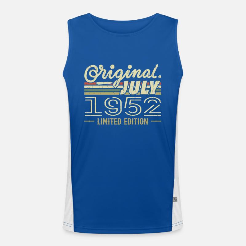 July 1952 Original Birthday Gift 1952 Men's Functional Contrast Tank Top 