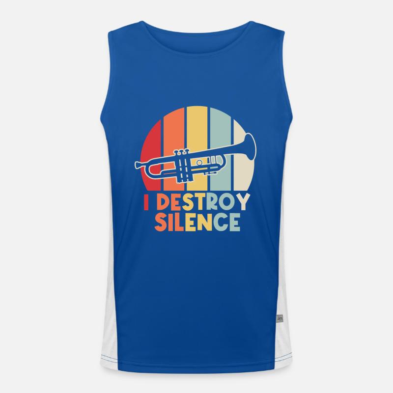 Je détruis le silence Débardeur respirant contrasté Homme 