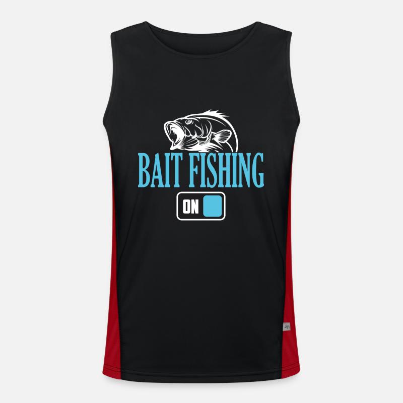 Fisherman Bait Angelmodus Ein Funktionelles Kontrast-Tank Top für Männer 