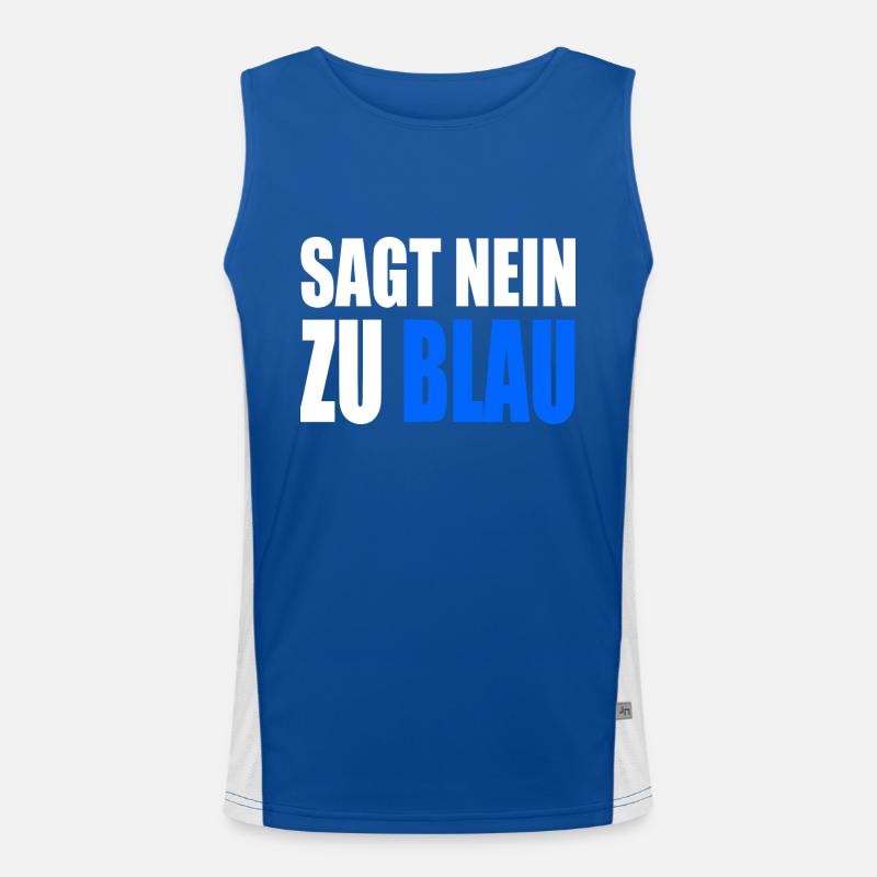 Dites non au bleu Débardeur respirant contrasté Homme 