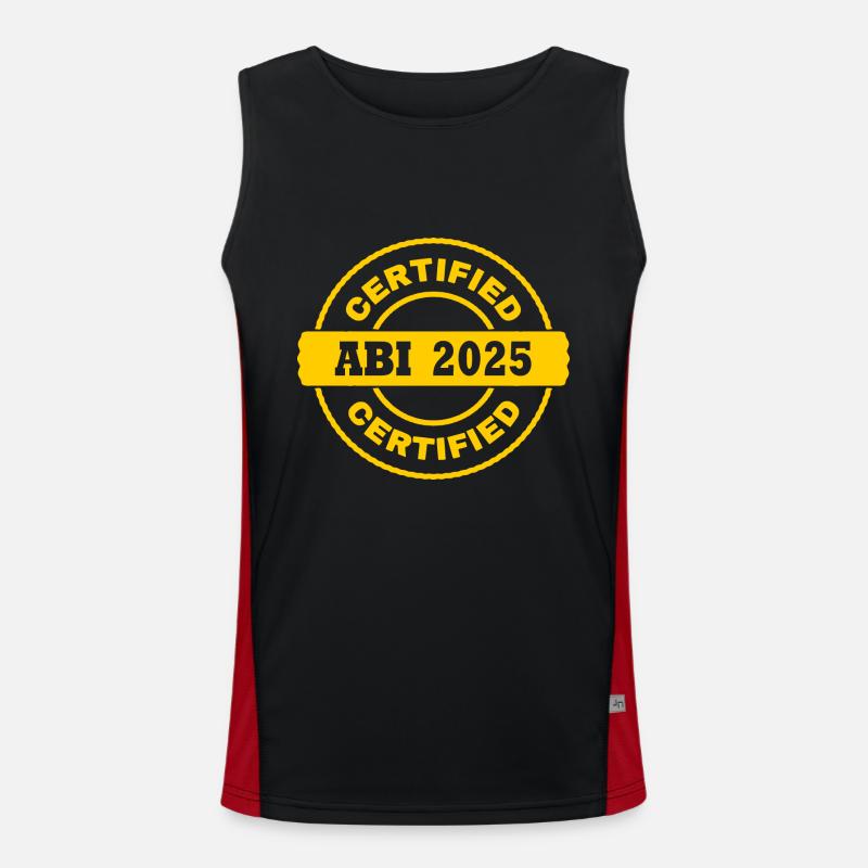 abi 2025 Funktionelles Kontrast-Tank Top für Männer 