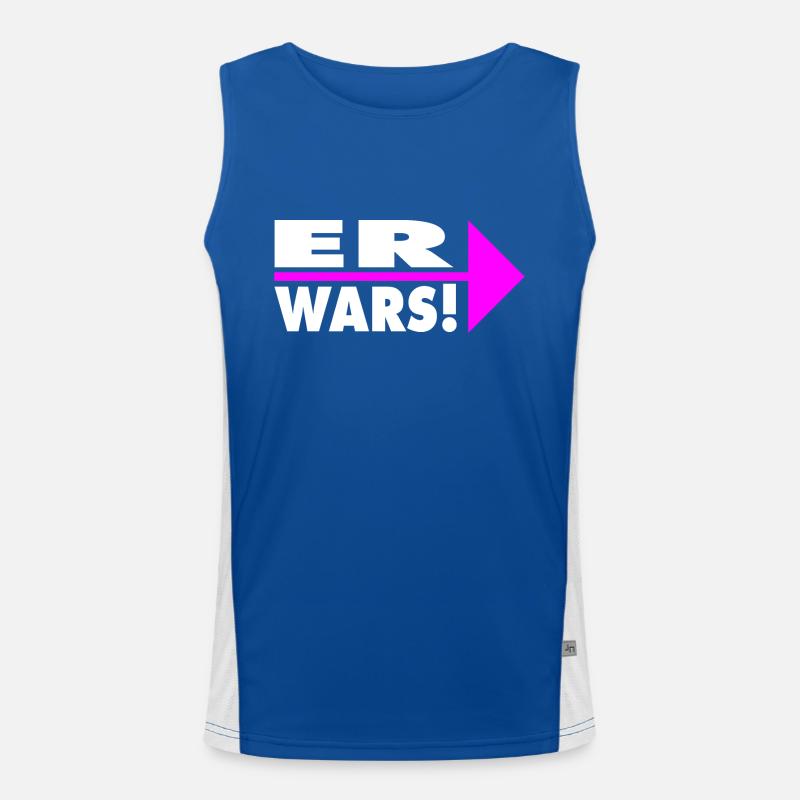 Er wars! Partner- oder Partyshirt Funktionelles Kontrast-Tank Top für Männer 