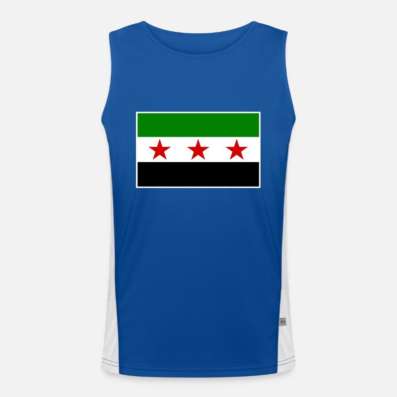 syrien Funktionelles Kontrast-Tank Top für Männer 