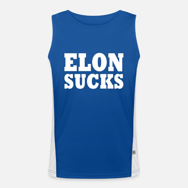 Elon sucks Débardeur respirant contrasté Homme 