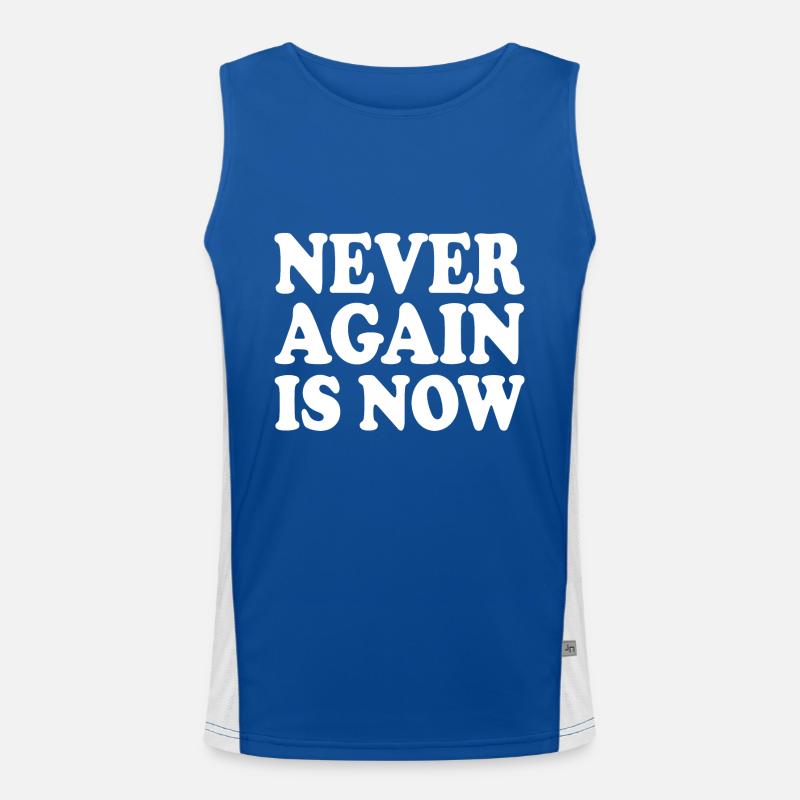 Never again is now Débardeur respirant contrasté Homme 