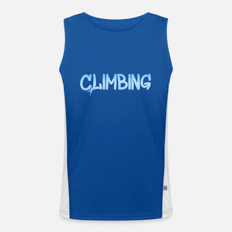 Climbing Bouldern Klettern Funktionelles Kontrast-Tank Top für Männer 