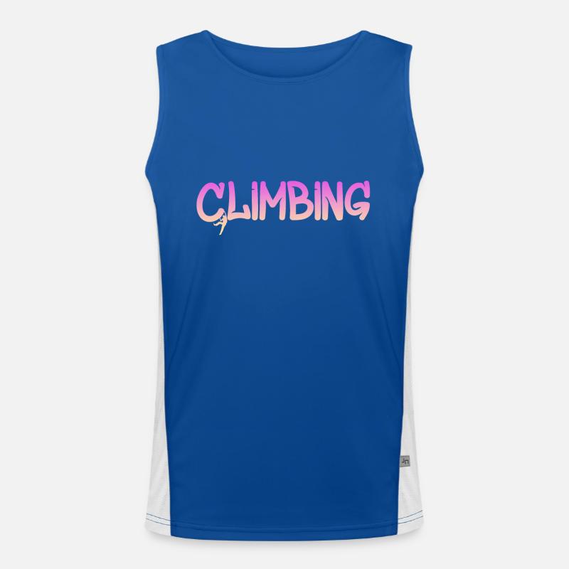 Climbing Klettern Funktionelles Kontrast-Tank Top für Männer 
