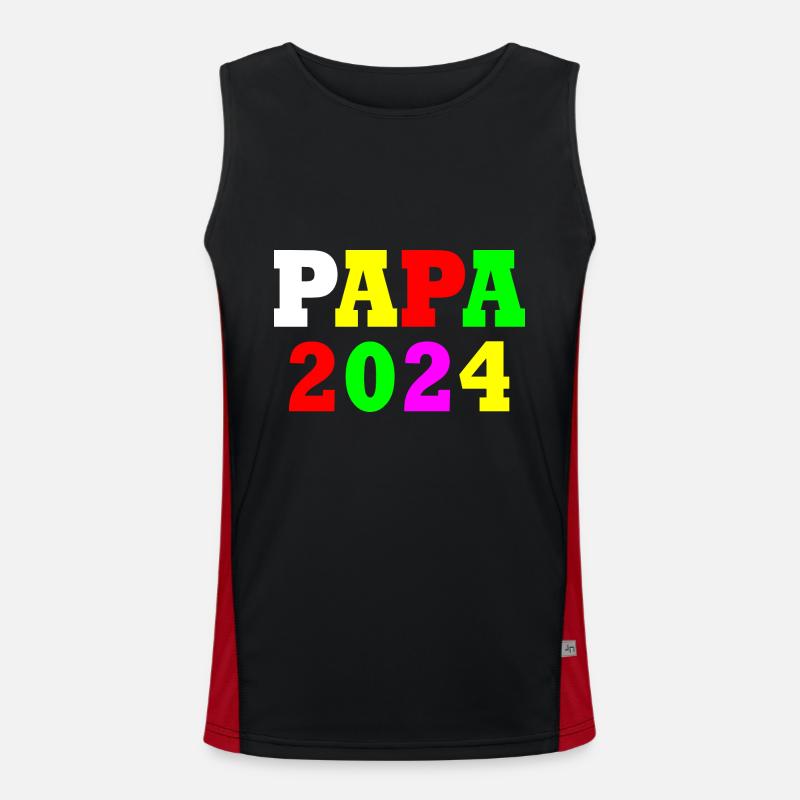 Papa 2024 Débardeur respirant contrasté Homme 