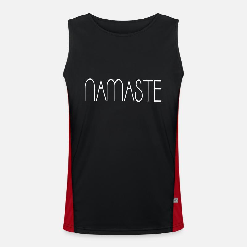 Namaste Funktionelles Kontrast-Tank Top für Männer 