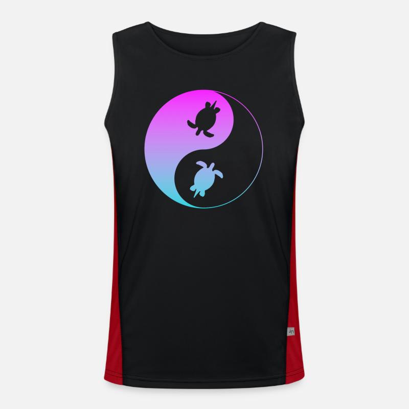 Schildkröte Turtle Funktionelles Kontrast-Tank Top für Männer 