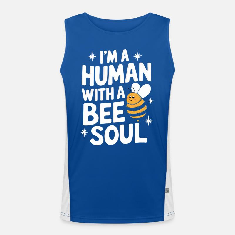 Honigbiene Imker Bienen Biene Funktionelles Kontrast-Tank Top für Männer 