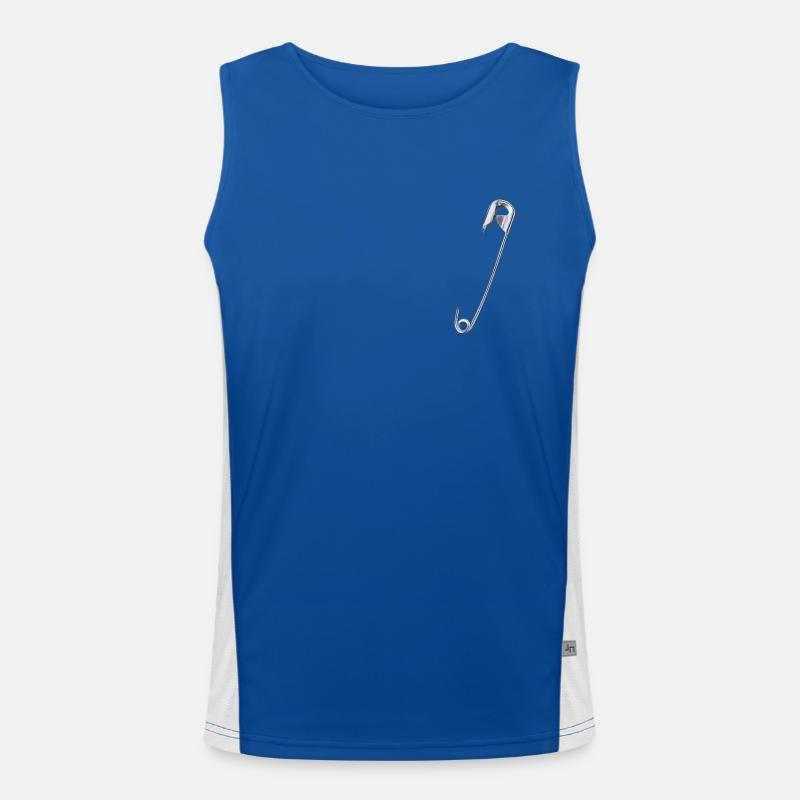 Safety pin Men's Functional Contrast Tank Top 