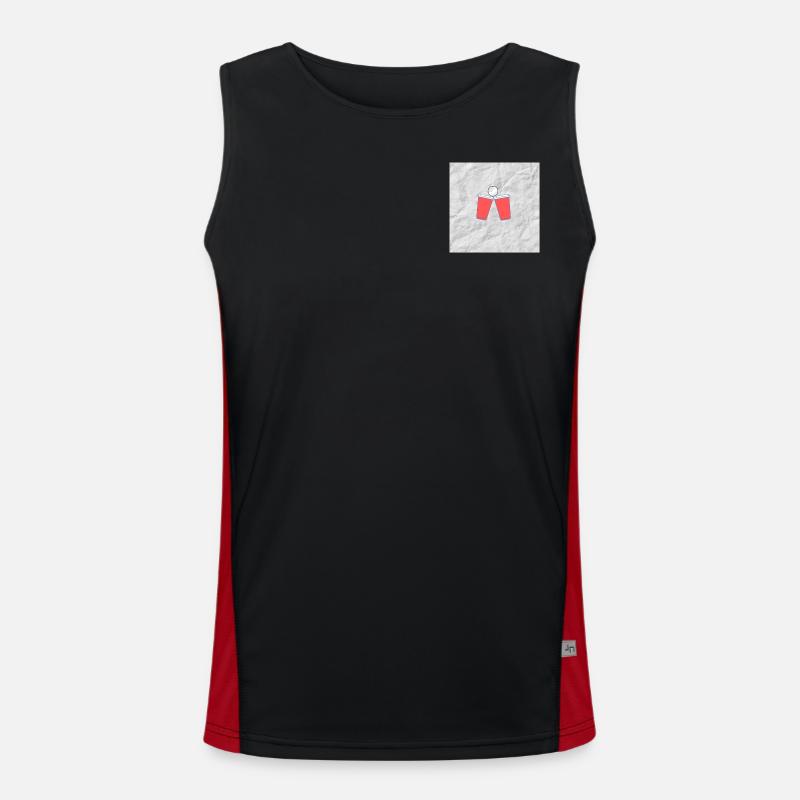 BierPong Kollektion 1.0 Funktionelles Kontrast-Tank Top für Männer 