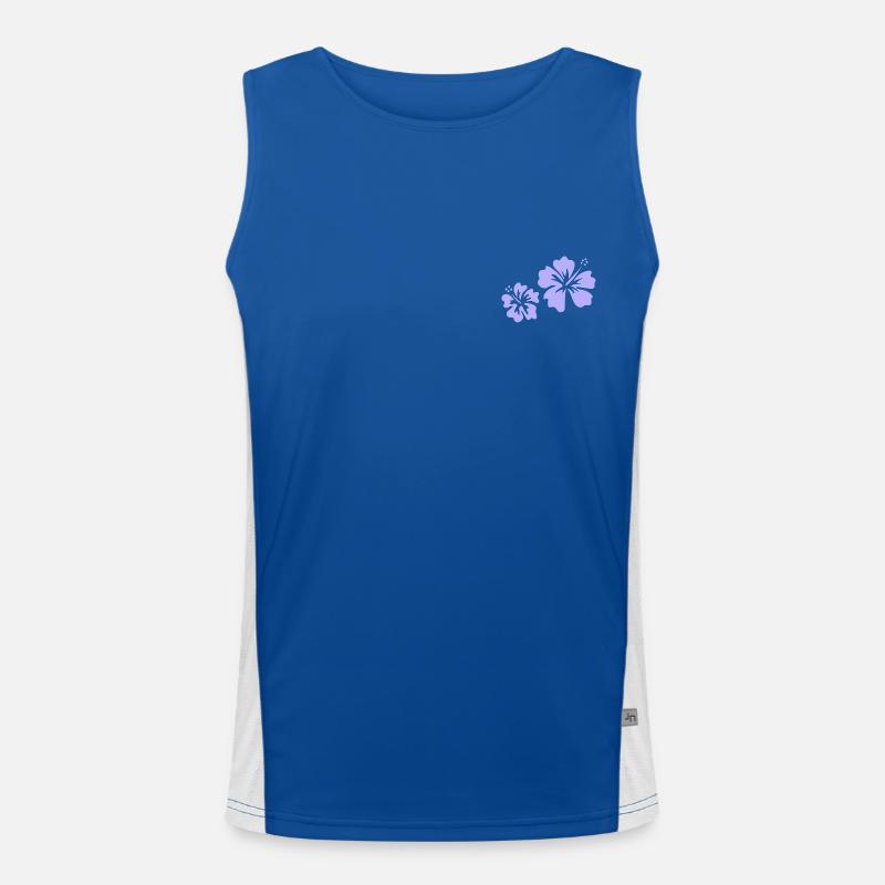 Hibiscus mauve Débardeur respirant contrasté Homme 