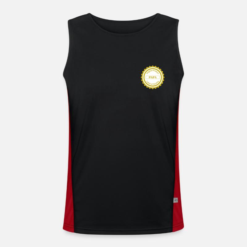 Quality label / Dad / English / Small Men's Functional Contrast Tank Top 