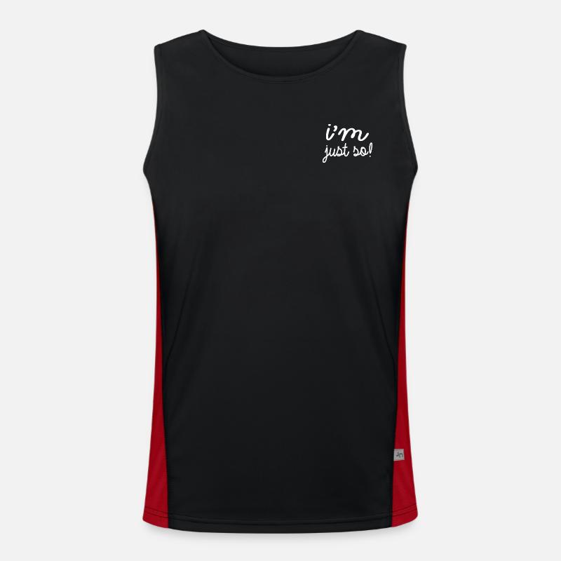 I m just so! Men's Functional Contrast Tank Top 