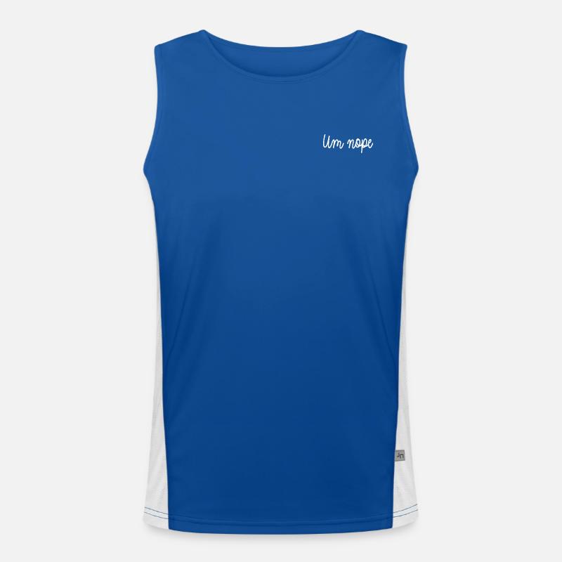 Ähm, nö! Funktionelles Kontrast-Tank Top für Männer 