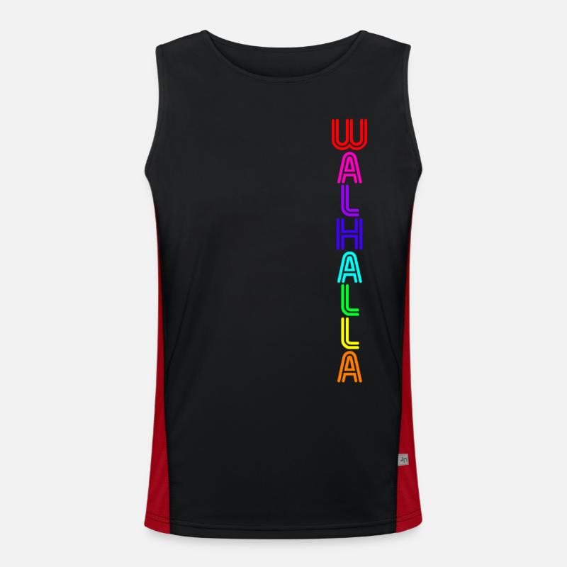 Wallhalla -néon- Débardeur respirant contrasté Homme 
