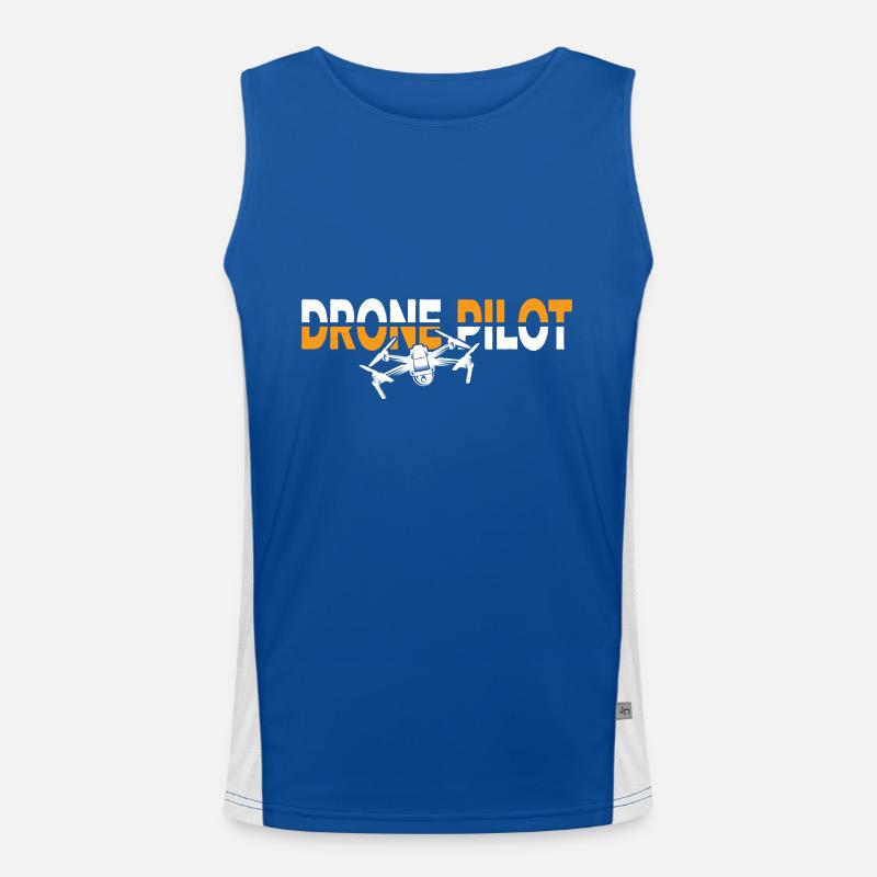 Drone Pilot Drone Drones Drone Pilot Limited Débardeur respirant contrasté Homme 