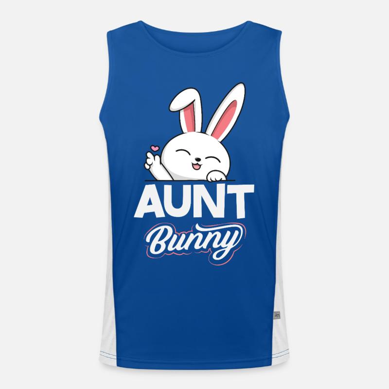 Frohe Ostern Süßer Osterhase Eiersuche Ostereier Funktionelles Kontrast-Tank Top für Männer 