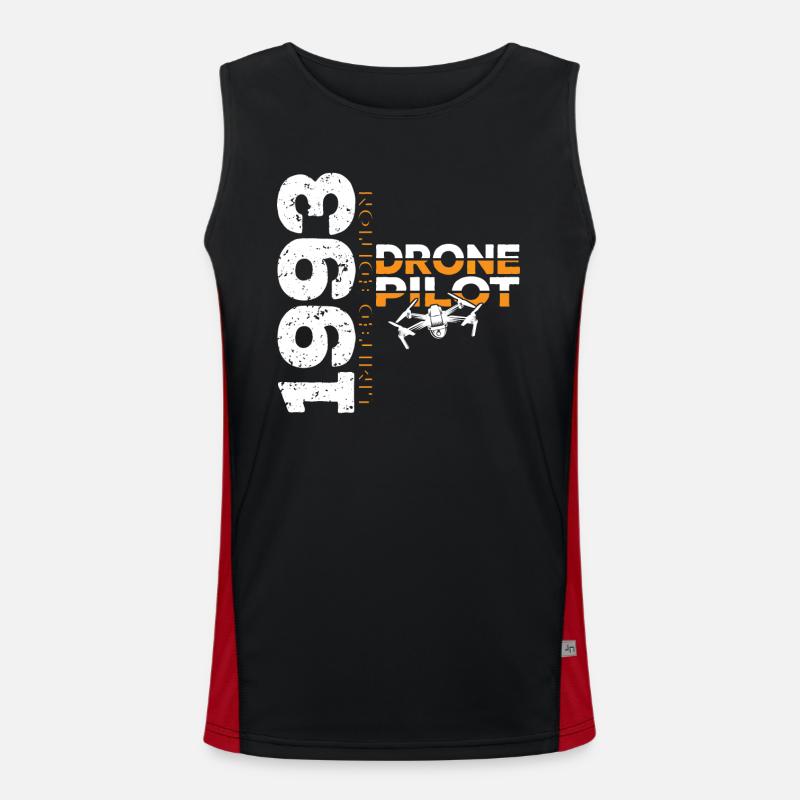 1993 Drone Drones Drone Drone Pilot Limited Men's Functional Contrast Tank Top 
