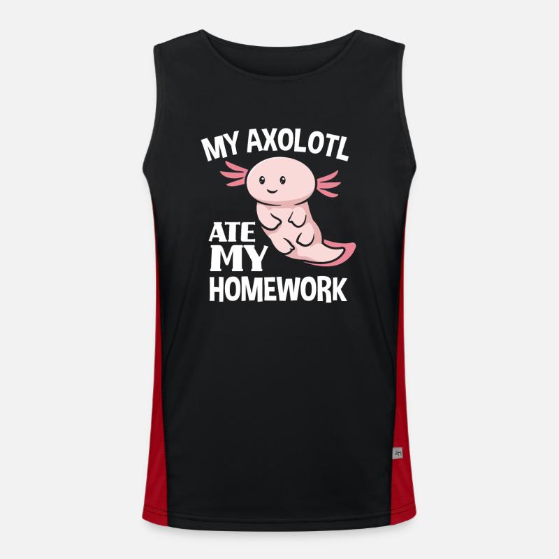 Axolotl Devoirs Débardeur respirant contrasté Homme 