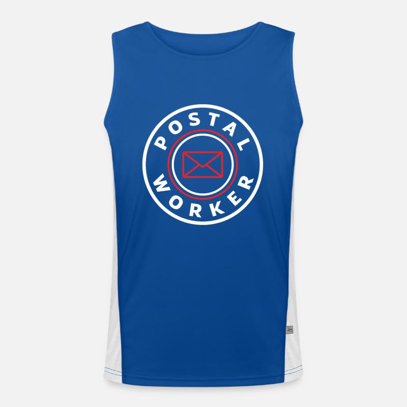 Postal officials Men's Functional Contrast Tank Top 