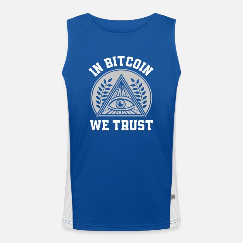 Bitcoin Kryptowährung Geschenk Kryptotrader Funktionelles Kontrast-Tank Top für Männer 