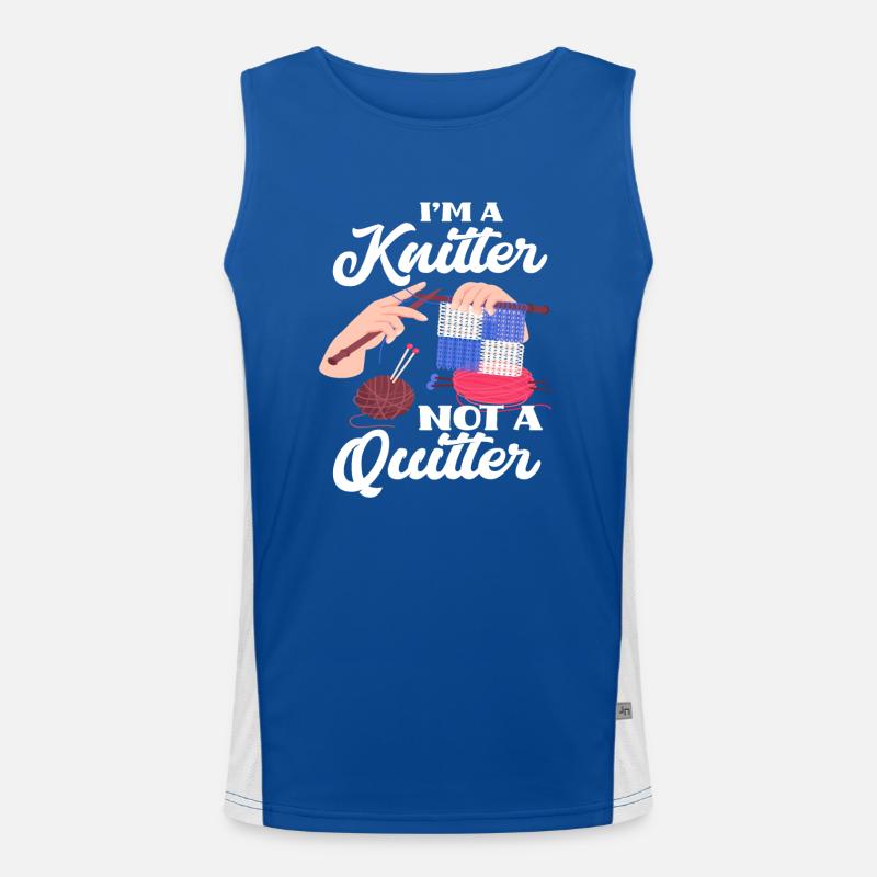 Stricken Funktionelles Kontrast-Tank Top für Männer 