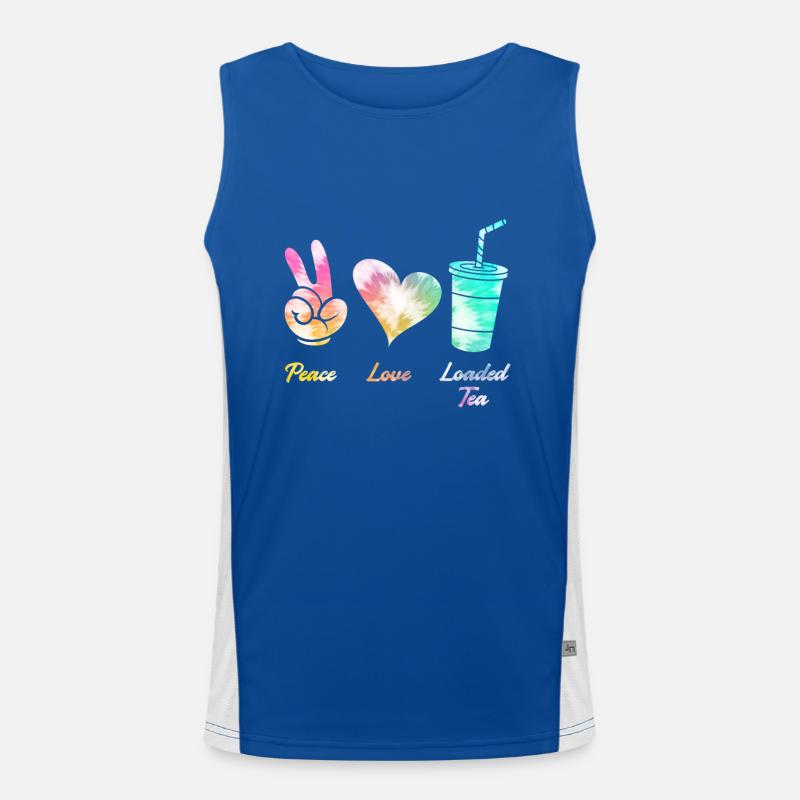 Peace Love Tea Men's Functional Contrast Tank Top 