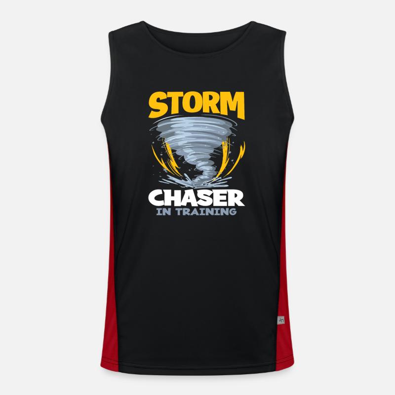 Storm Chaser Tornado Tornado Storms Gift Men's Functional Contrast Tank Top 