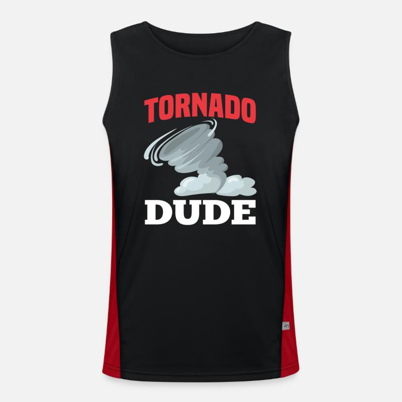 Tornado type storm chaser Men's Functional Contrast Tank Top 