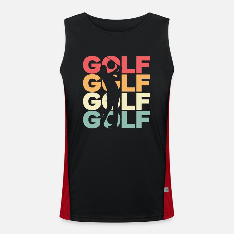 Golf Golf Golf Golf Funktionelles Kontrast-Tank Top für Männer 
