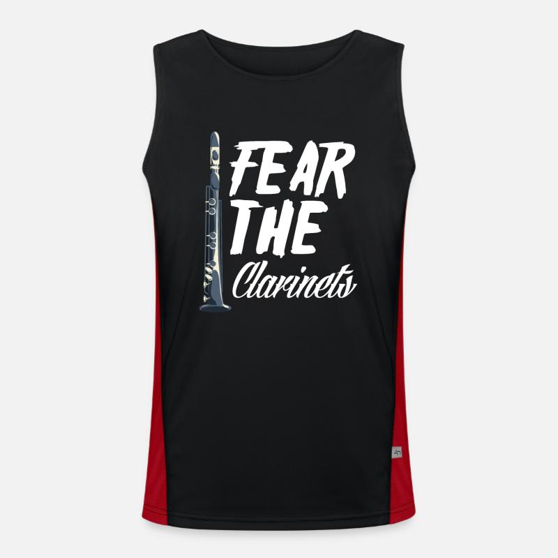 Klarinette Funktionelles Kontrast-Tank Top für Männer 