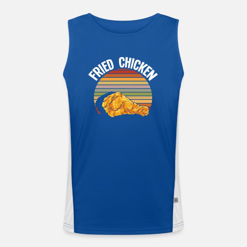Fried Chicken Retro Men's Functional Contrast Tank Top 