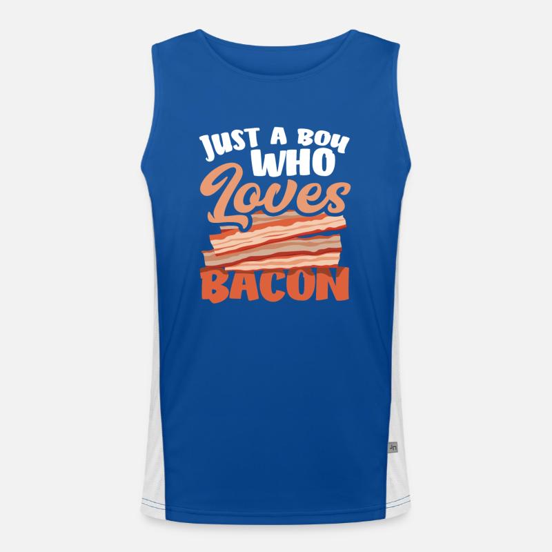 Bacon Juste un garçon qui aime le bacon Débardeur respirant contrasté Homme 