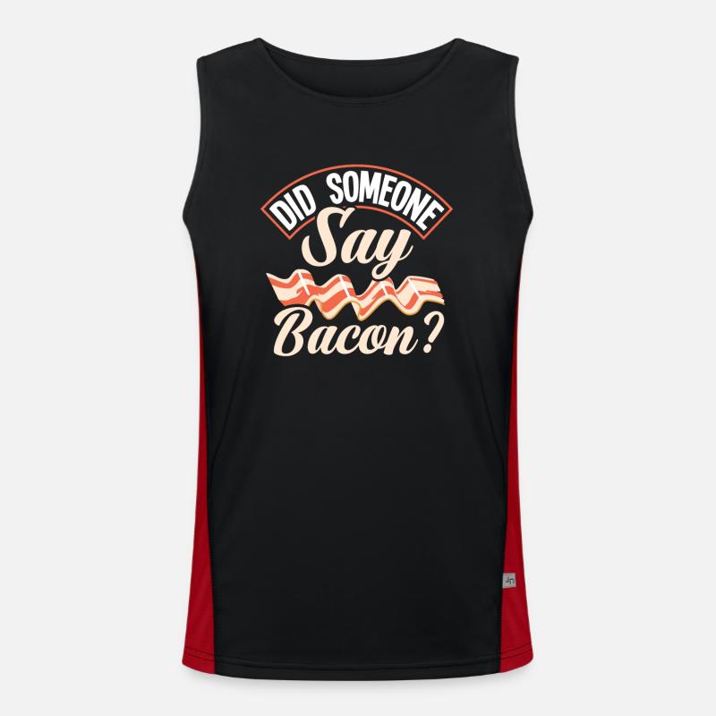 Bacon Bacon Quelqu’un Bacon a dit Débardeur respirant contrasté Homme 